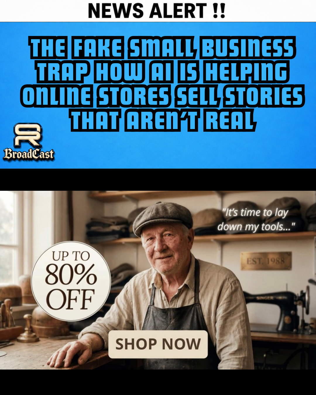 THE FAKE SMALL BUSINESS TRAP: HOW AI IS HELPING ONLINE STORES SELL STORIES THAT AREN’T REAL